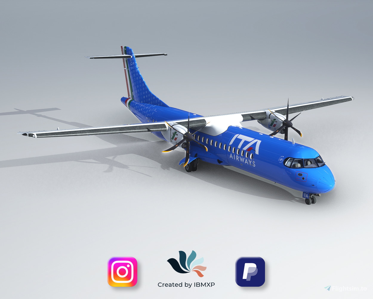 ATR 72-600 Ita Airways (EI-ITA) Para Microsoft Flight Simulator | MSFS