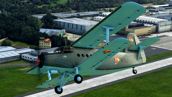 ATS Antonov AN-2 "857" GDR Air Force VS-14 ca. 70s - for Microsoft Flight Simulator