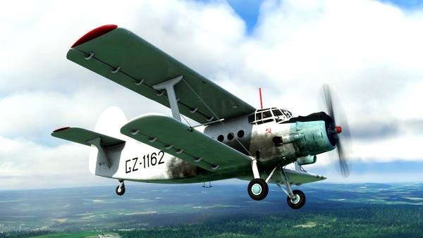 ATS/Asobo Antonov An-2 - "The Expendables 2" movie livery GZ-1162 - for Microsoft Flight Simulator
