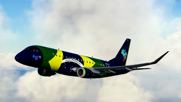 AZUL Bandeira Brasil 8K - E175 FSS - for Microsoft Flight Simulator
