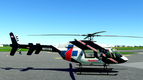 Bell 407 N655RA - for Microsoft Flight Simulator