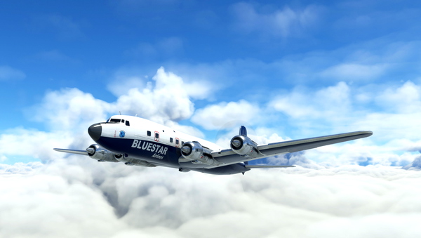 Bluestar Airlines Douglas DC-6B (N90MA -2023) - for Microsoft Flight Simulator