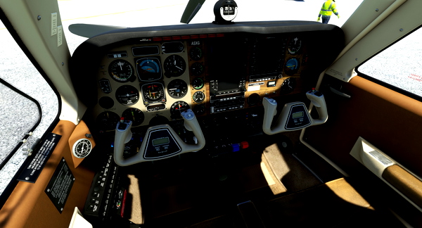 Bonanza V35 Style Interior for BlackSquare Models ver.2 - for Microsoft Flight Simulator
