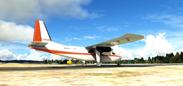 Britten-Norman BN-2 Islander Air West C-GKAW - for Microsoft Flight Simulator