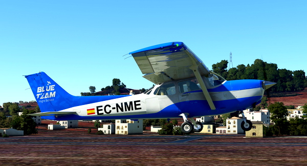 C172 G1000 Blue Team Flying School livery - for Microsoft Flight Simulator