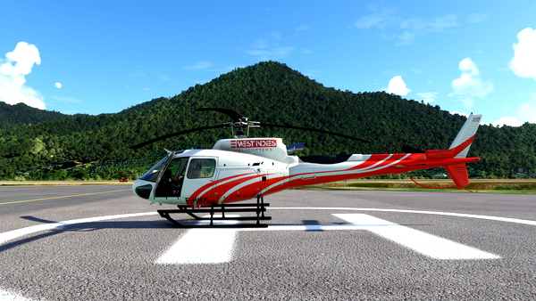 Cowan H125 Fictional As350B2 F-HMYL (WEST INDIES Helicopters - Saint-Martin island) - for Microsoft Flight Simulator