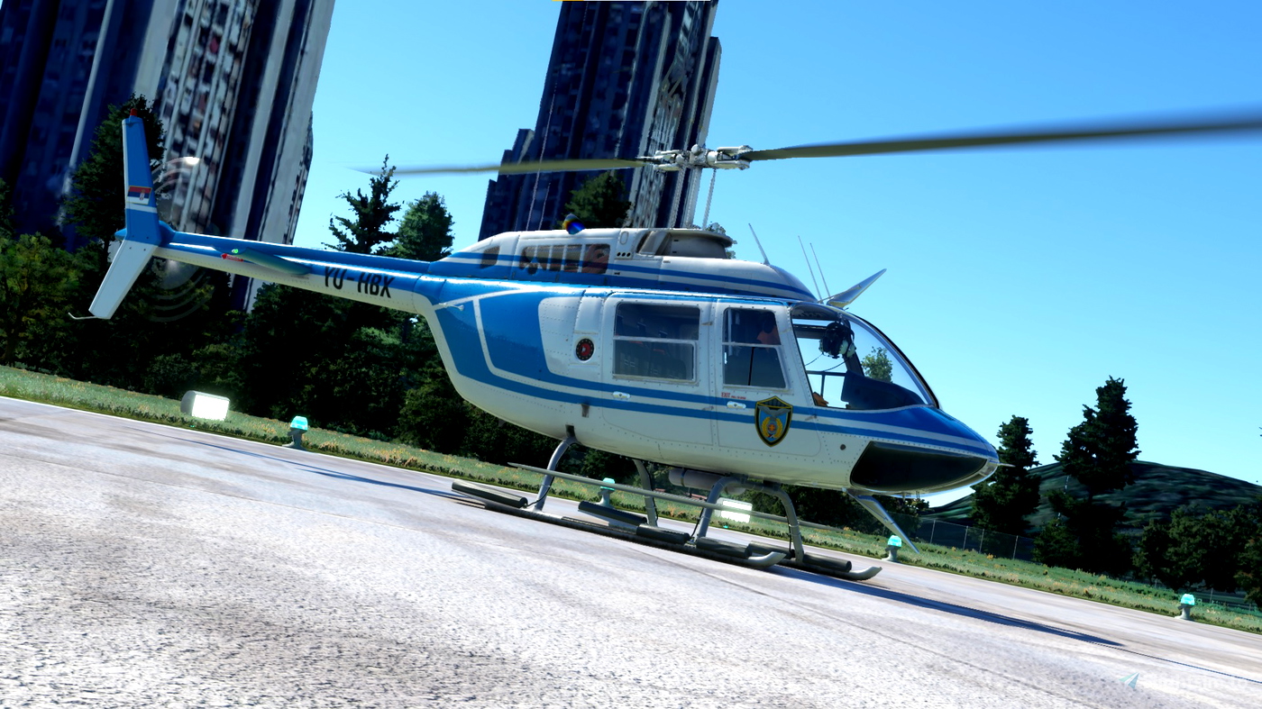 Helicopter driving simulator in Yanshan University (Bell 206)