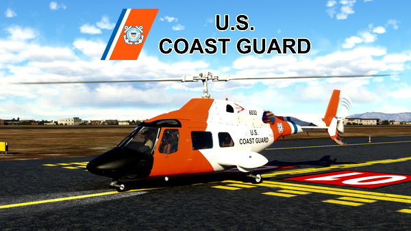 Cowansim B222b U.S. Coast Guard "6302" (Fictional) - for Microsoft Flight Simulator