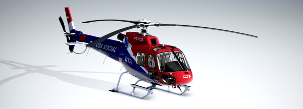 Cowansim H125 "PT-YDS" Defesa Social Pernambuco - for Microsoft Flight Simulator