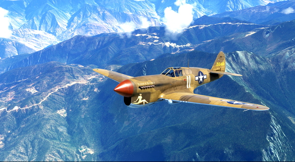 Curtiss P-40F 324th FG #11 "Duchess of Durham IV" - for Microsoft Flight Simulator