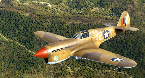 Curtiss P-40F 79th FG #X21 'Fifinella' - for Microsoft Flight Simulator