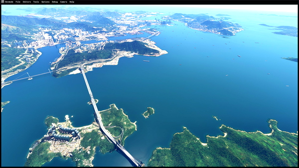 cxtpang Hong Kong bridges compatibility patch for Samscene scenery - for Microsoft Flight Simulator