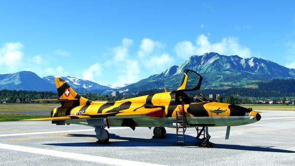 Dave Garwood - Hawker Hunter T68 HB-RVV - for Microsoft Flight Simulator