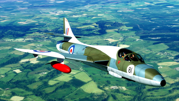 Dave Garwood - Hawker Hunter T7 RAF X621 - for Microsoft Flight Simulator