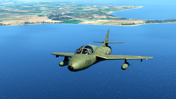 Dave Garwood - Hawker Hunter T7 RDAF ET274 - for Microsoft Flight Simulator