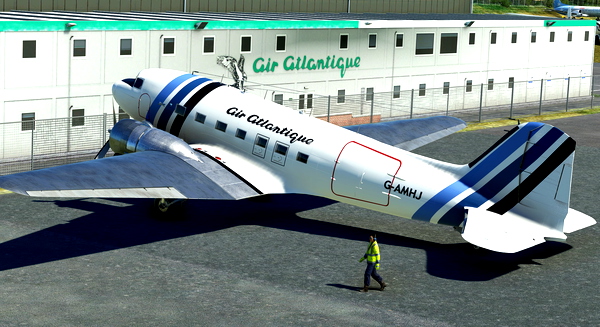 DC-3 Air Atlantique livery G-AMHJ - for Microsoft Flight Simulator