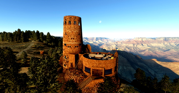 Desert View Watchtower Grand Canyon Arizona - for Microsoft Flight Simulator