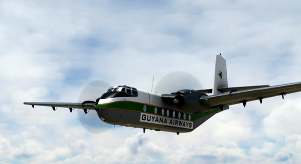DHC-4 Caribou Guyana Airways livery - for Microsoft Flight Simulator