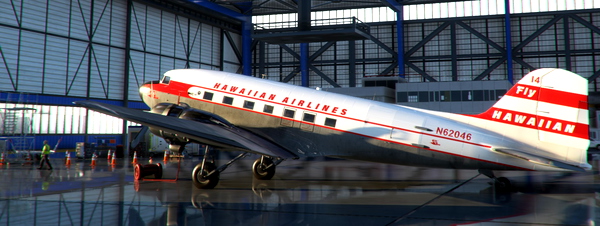 Douglas DC-3 - Hawaiian Airlines - for Microsoft Flight Simulator