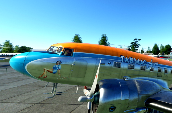 Douglas DC-3 TARMAC-AERO "Paris" F-DTMC - Retrofit - for Microsoft Flight Simulator