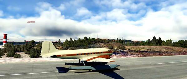 douglas-dc3 Folsom N130Q+ XC-47C military - for Microsoft Flight Simulator