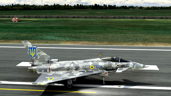 EF-2000 Ukrainian Air Force Grey Digital - for Microsoft Flight Simulator
