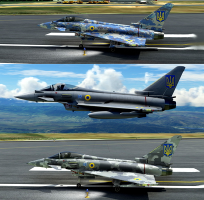 EF-2000 Ukrainian Air Force Pack - for Microsoft Flight Simulator