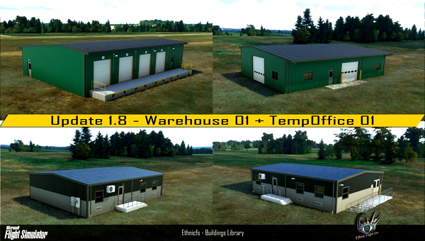 Ethnicfs Buildings kit library - for Microsoft Flight Simulator