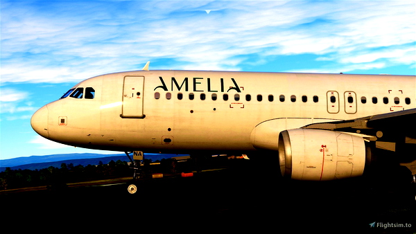 fenix a320-214 AMELIA F-HBNA (white tail) - for Microsoft Flight Simulator
