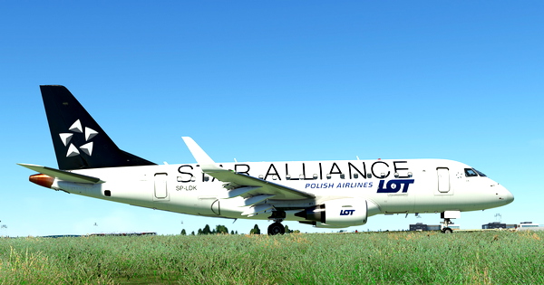 FSS E170 | LOT Polish Airlines Star Alliance SP-LDK - for Microsoft Flight Simulator