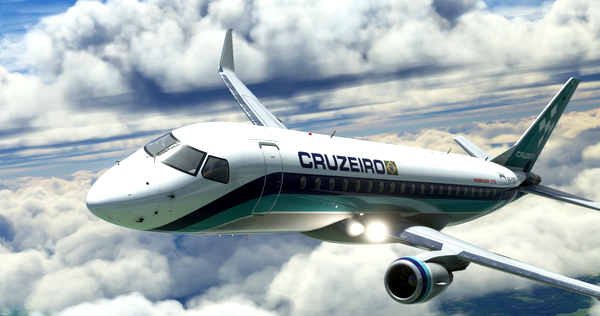 FlightSim Studio E-Jets 175 Cruzeiro do Sul (CRZ) livery - for Microsoft Flight Simulator