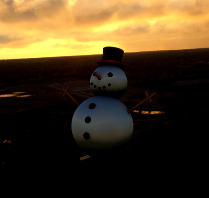 Flying Snowman - for Microsoft Flight Simulator