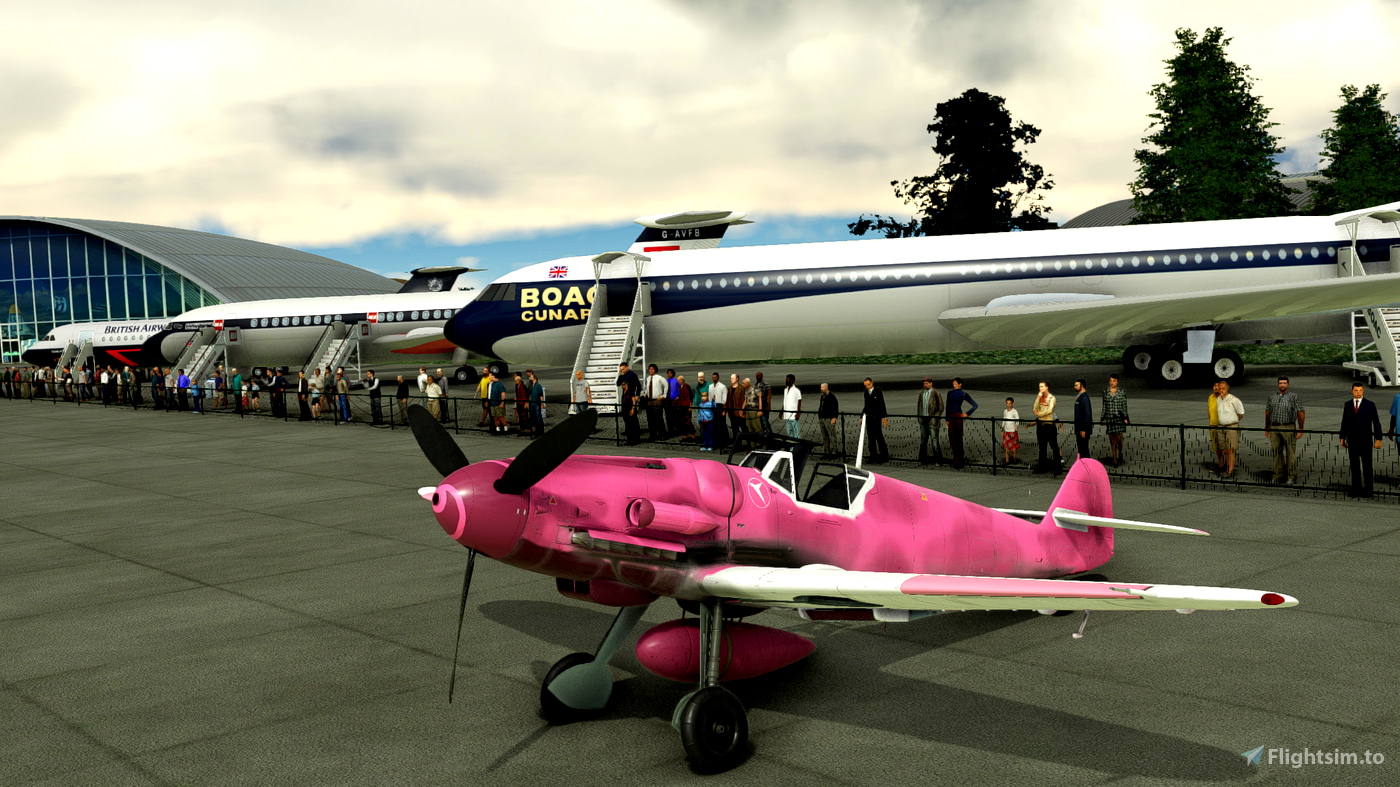 Flyingiron Bf109 G6 Pink Triplet for Microsoft Flight Simulator MSFS Flyingiron Bf109 G6 Pink Triplet for Microsoft Flight Simulator MSFS