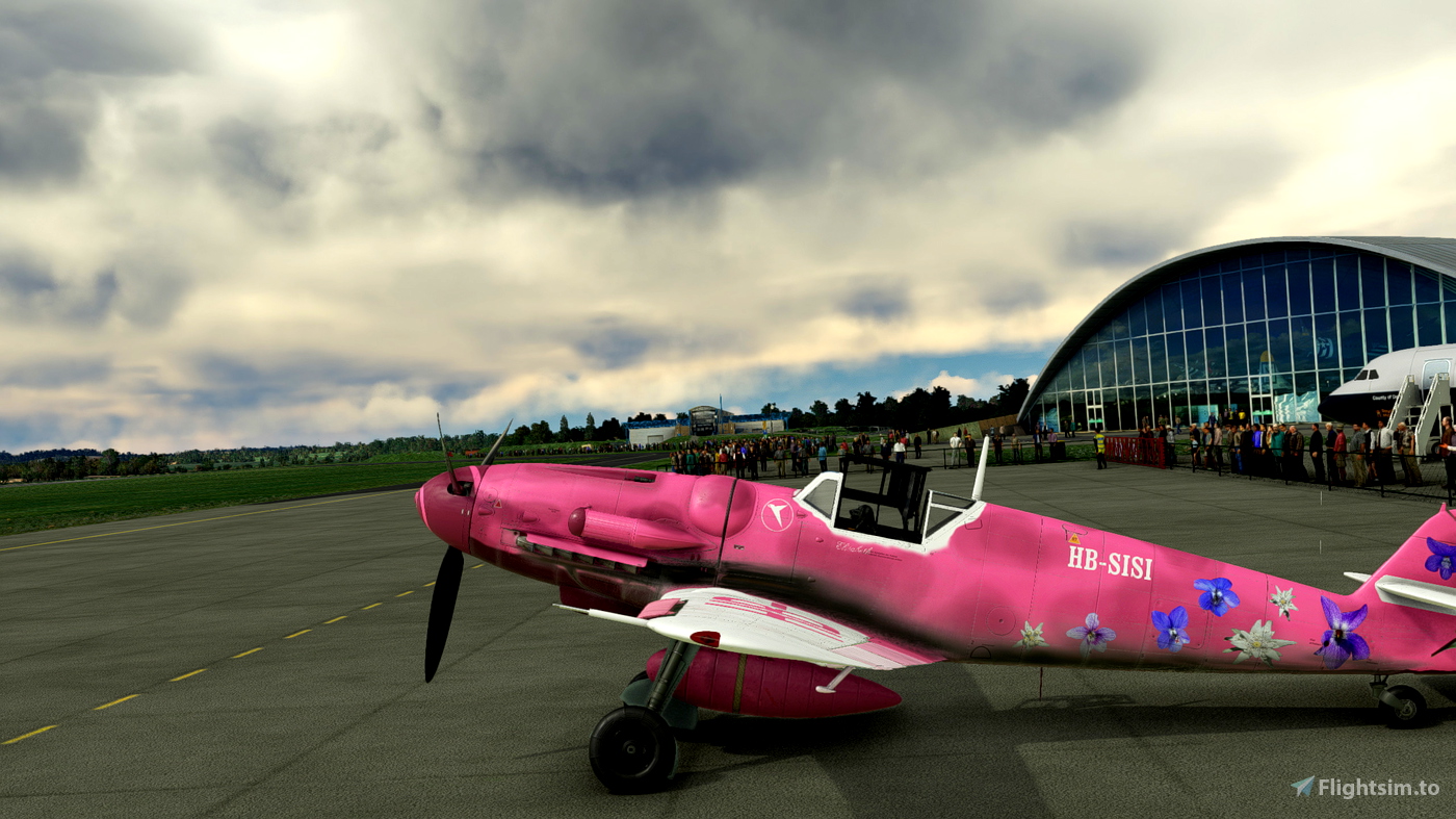 Flyingiron Bf109 G6 Pink Triplet for Microsoft Flight Simulator MSFS