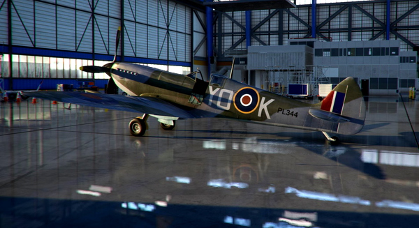 Flyingiron Spitfire IX PL344 YO-K - for Microsoft Flight Simulator