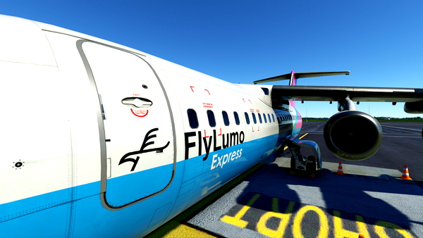 FlyLumo 'Metro' Livery | JustFlight BAe 146-300 - for Microsoft Flight Simulator