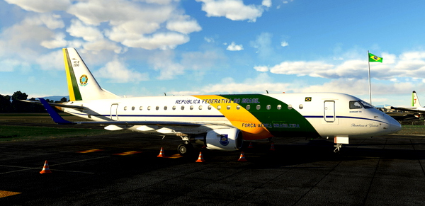 Força Aérea Brasileira FAB VC-2 | E175 FSS | 8K - for Microsoft Flight Simulator