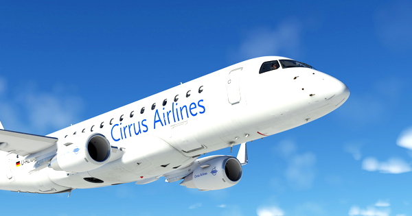 FSS E175 | Cirrus Airlines New Livery - for Microsoft Flight Simulator