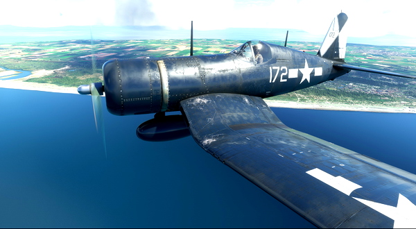 Goodyear FG-1D Corsair VBF-83 #172 - for Microsoft Flight Simulator