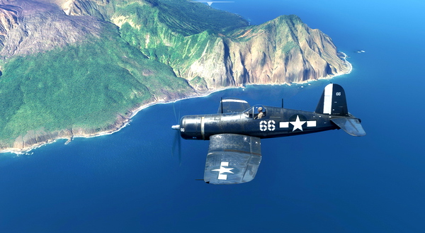 Goodyear FG-1D Corsair VF-10 #66 Ens. Lerch - for Microsoft Flight Simulator