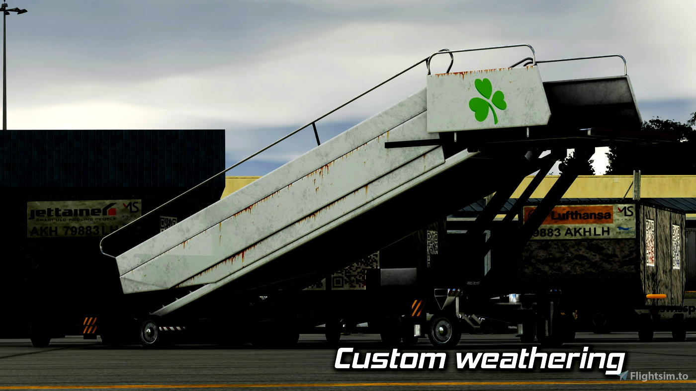 GSX Ground Vehicle Textures Aer Lingus (Aer Lingus Handling) for