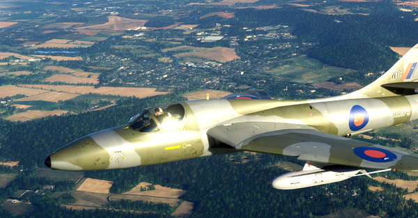 Hawker Hunter Twin Seaters - for Microsoft Flight Simulator