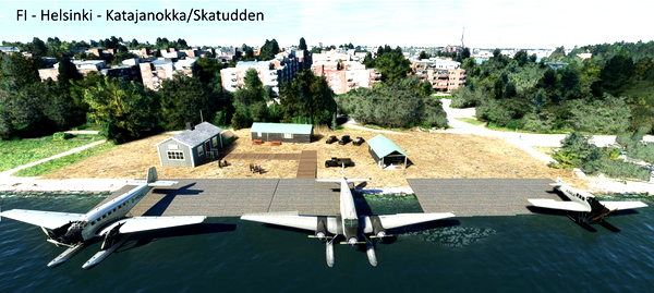Helsinki-Katajanokka and Mariehamn - in Old Water Airports in the Nordics - for Microsoft Flight Simulator