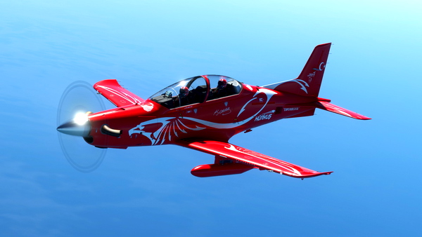 IRIS PC-21 "Hürkuş-Demo Team 100 Year" Livery (Custom-8K) - for Microsoft Flight Simulator