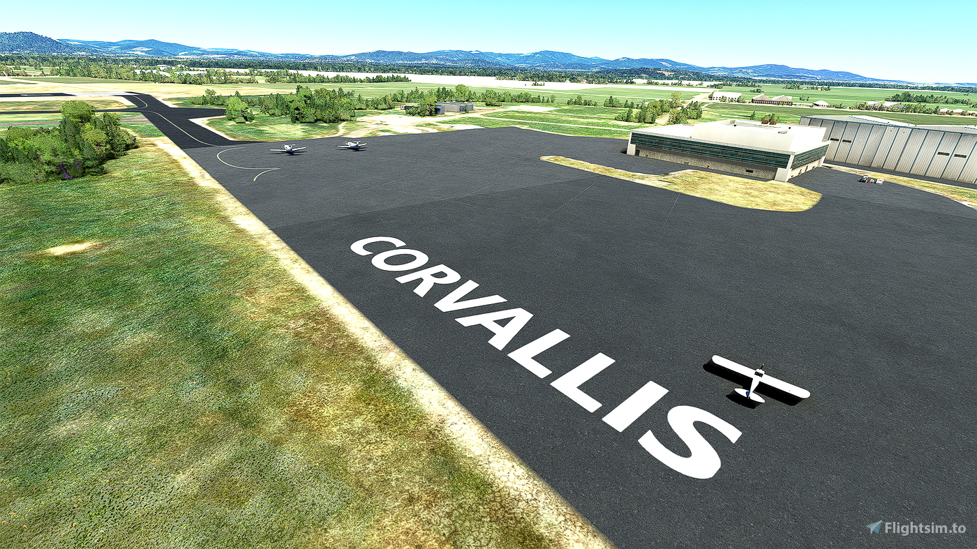 KCVO Corvallis Municipal Airport Oregon for Microsoft Flight