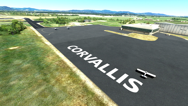 KCVO - Corvallis Municipal Airport - Oregon - for Microsoft Flight Simulator