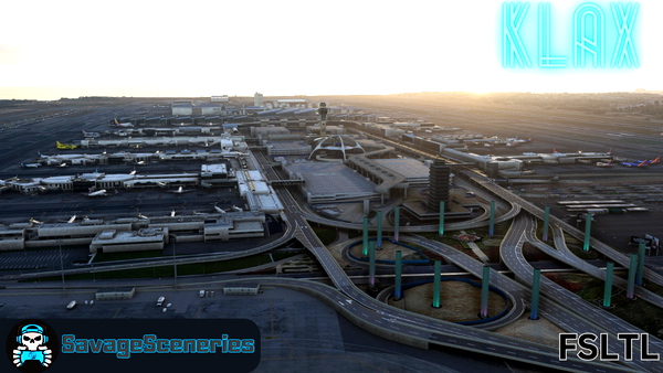 KLAX FSLTL Static Aircraft - for Microsoft Flight Simulator