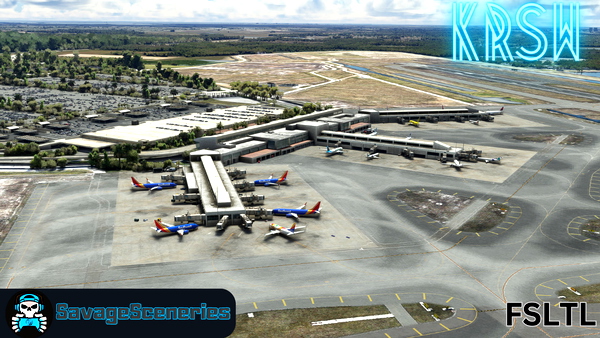 KRSW FSLTL Static Aircraft - for Microsoft Flight Simulator