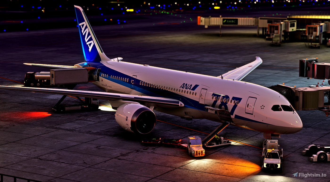 [Kuro B787-8 v2] All Nippon Airways ANA 787 Special Livery JA810A for ...