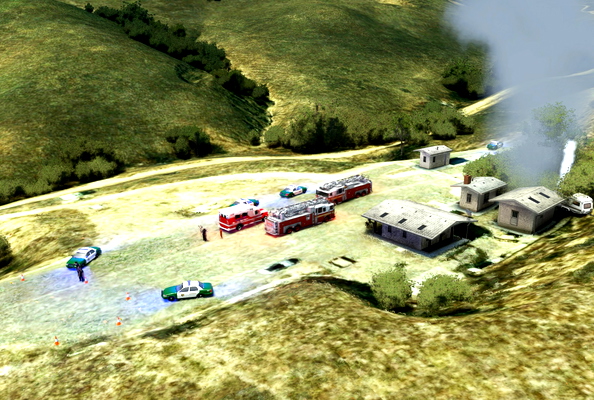 LA COUNTY METH LAB EXPLOSION - for Microsoft Flight Simulator